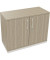 Flügeltürenschrank 2OH B1000xT442xH781 ws/Eiche Nat
