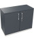 Flügeltürenschrank 2OH B1000xT442xH781 ws/Lavagrau
