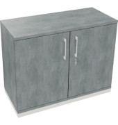 Flügeltürenschrank 2OH B1000xT442xH781 ws/Beton