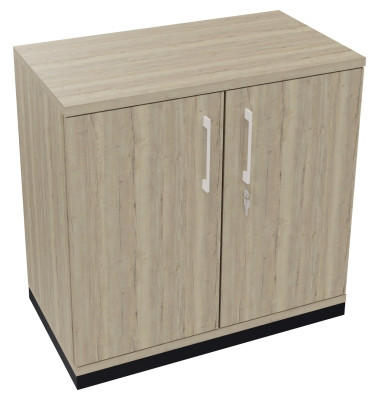 Flügeltürenschrank 2OH B800xT442xH781 an/Eiche Nat