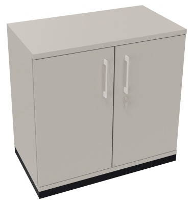 Flügeltürenschrank 2OH B800xT442xH781 an/Lichtgrau