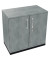Aktenschrank endless 820113583, abschlie&szlig;bar, 2 OH, beton hell, 80x78,1x44,2cm (BxHxT)