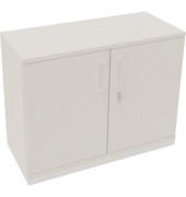 Flügeltürenschrank 2OH B800xT442xH781 si/Weiß
