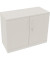 Flügeltürenschrank 2OH B800xT442xH781 si/Weiß