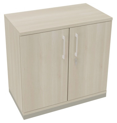 Flügeltürenschrank 2OH B800xT442xH781 si/Akazie