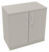 Flügeltürenschrank 2OH B800xT442xH781 si/Lichtgrau