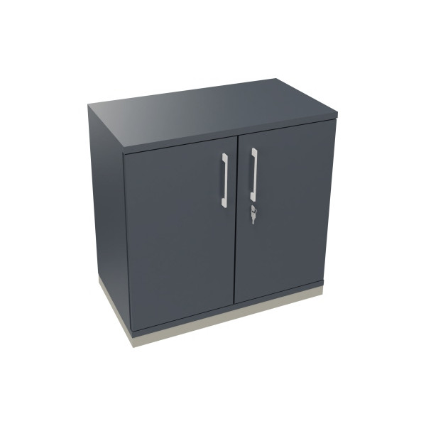 4003969066670 - Flügeltürenschrank endless 820113682 abschließbar 2 OH lavagrau 80x781x442cm (BxHxT) 4003969066670 Soennecken
