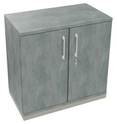 Flügeltürenschrank 2OH B800xT442xH781 si/Beton