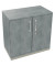 Flügeltürenschrank 2OH B800xT442xH781 si/Beton