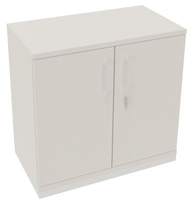 Flügeltürenschrank 2OH B800xT442xH781 ws/Weiß