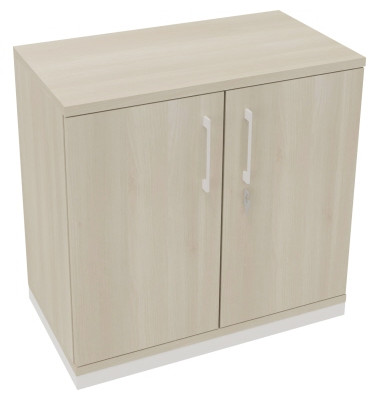 Flügeltürenschrank 2OH B800xT442xH781 ws/Akazie