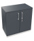 Aktenschrank endless 820113782, abschlie&szlig;bar, 2 OH, lavagrau, 80x78,1x44,2cm (BxHxT)
