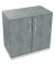 Flügeltürenschrank 2OH B800xT442xH781 ws/Beton