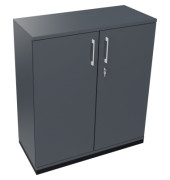 Flügeltürenschrank 3OH B1000xT442xH1133 an/Lavagrau