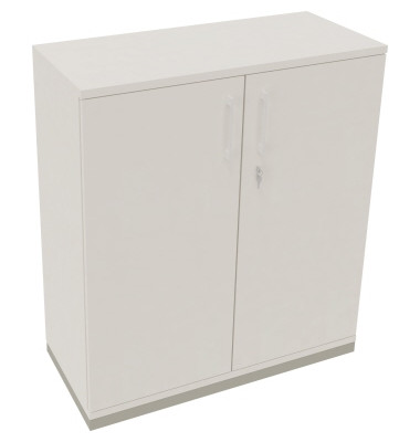 Flügeltürenschrank 3OH B1000xT442xH1133 si/Weiß