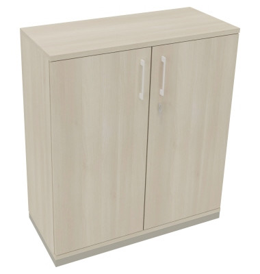 Flügeltürenschrank 3OH B1000xT442xH1133 si/Akazie
