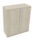 Flügeltürenschrank 3OH B1000xT442xH1133 si/Akazie