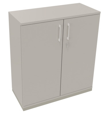 Flügeltürenschrank 3OH B1000xT442xH1133 si/Lichtgrau