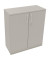 Flügeltürenschrank 3OH B1000xT442xH1133 si/Lichtgrau