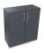 Flügeltürenschrank 3OH B1000xT442xH1133 si/Lavagrau