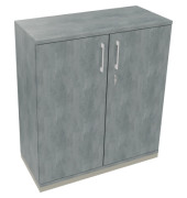 Flügeltürenschrank 3OH B1000xT442xH1133 si/Beton