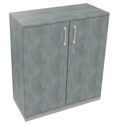 Flügeltürenschrank 3OH B1000xT442xH1133 si/Beton