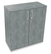 Flügeltürenschrank 3OH B1000xT442xH1133 ws/Beton