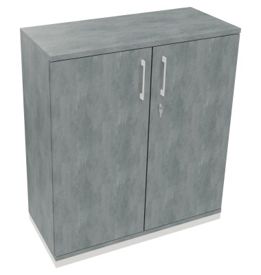 Flügeltürenschrank 3OH B1000xT442xH1133 ws/Beton