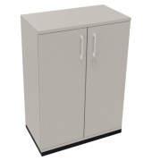 Flügeltürenschrank 3OH B800xT442xH1133 an/Lichtgrau