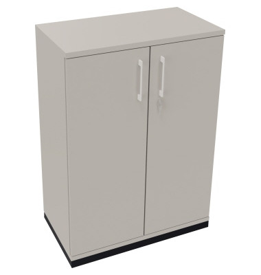 Flügeltürenschrank 3OH B800xT442xH1133 an/Lichtgrau