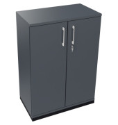 Flügeltürenschrank 3OH B800xT442xH1133 an/Lavagrau