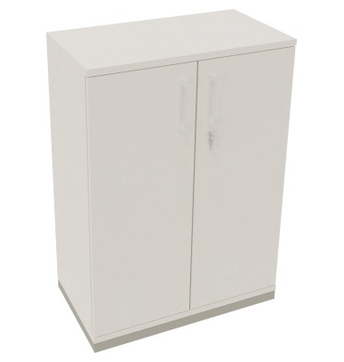 Flügeltürenschrank 3OH B800xT442xH1133 si/Weiß