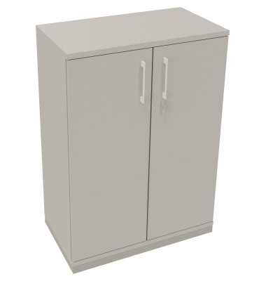 Flügeltürenschrank 3OH B800xT442xH1133 si/Lichtgrau