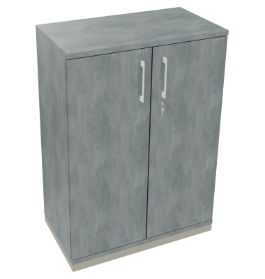 Flügeltürenschrank 3OH B800xT442xH1133 si/Beton