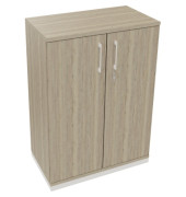 Flügeltürenschrank 3OH B800xT442xH1133 ws/Eiche Nat