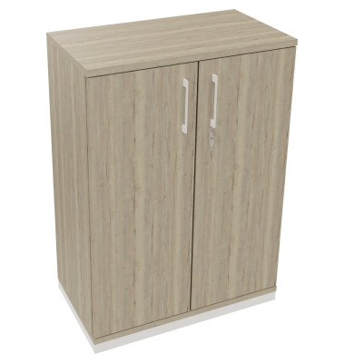 Flügeltürenschrank 3OH B800xT442xH1133 ws/Eiche Nat