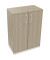 Flügeltürenschrank 3OH B800xT442xH1133 ws/Eiche Nat