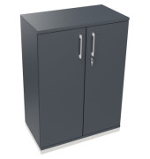 Flügeltürenschrank 3OH B800xT442xH1133 ws/Lavagrau