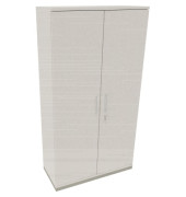 Flügeltürenschrank 5OH B1000xT442xH1869 si/Weiß