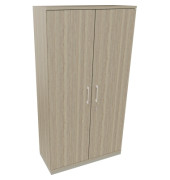 Flügeltürenschrank 5OH B1000xT442xH1869 si/Eiche Nat