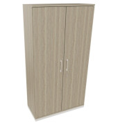 Flügeltürenschrank 5OH B1000xT442xH1869 ws/Eiche Nat