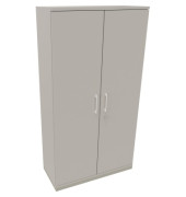 Flügeltürenschrank 5OH B1000xT442xH1869 ws/Lichtgrau