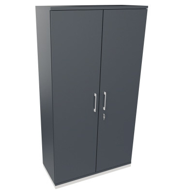 Flügeltürenschrank 5OH B1000xT442xH1869 ws/Lavagrau
