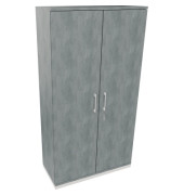 Flügeltürenschrank 5OH B1000xT442xH1869 ws/Beton