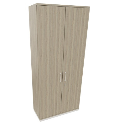Flügeltürenschrank 6OH B1000xT442xH2221 ws/Eiche Nat