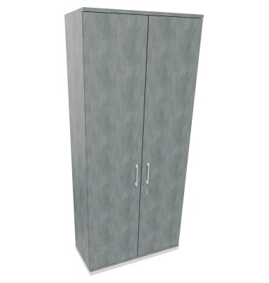 Flügeltürenschrank 6OH B1000xT442xH2221 ws/Beton