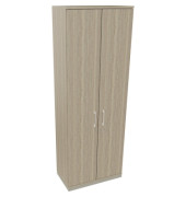 Flügeltürenschrank 6OH B800xT442xH2221 si/Eiche Nat