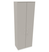 Flügeltürenschrank 6OH B800xT442xH2221 ws/Lichtgrau