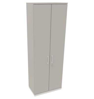 Flügeltürenschrank 6OH B800xT442xH2221 ws/Lichtgrau