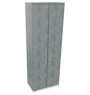 Flügeltürenschrank 6OH B800xT442xH2221 ws/Beton
